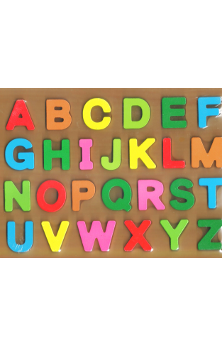 Wooden Alphabet Board Capital